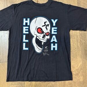 WWF Stone Cold Steve Austin "Hell Yeah" Vintage T-Shirt XL Black 90s